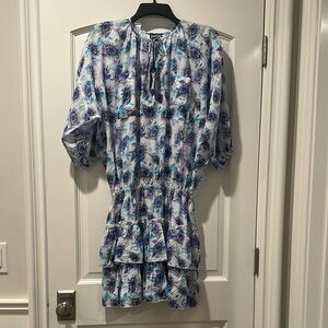Vilebrequin Blue and Purple Floral Dress
